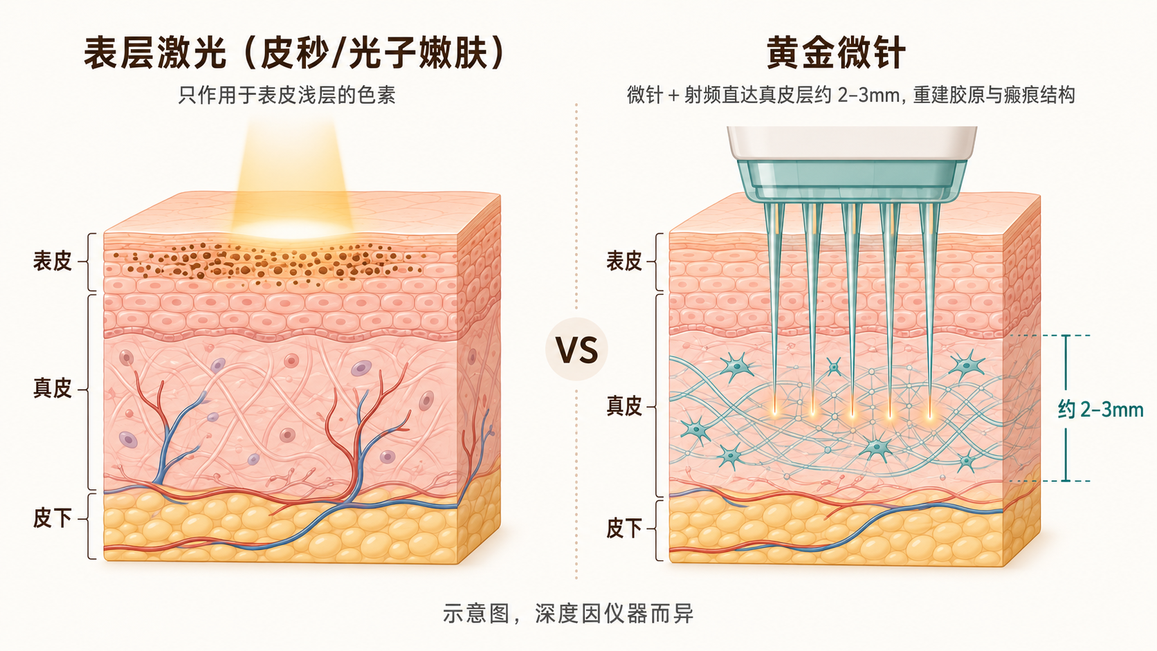 皮秒VS黄金微针