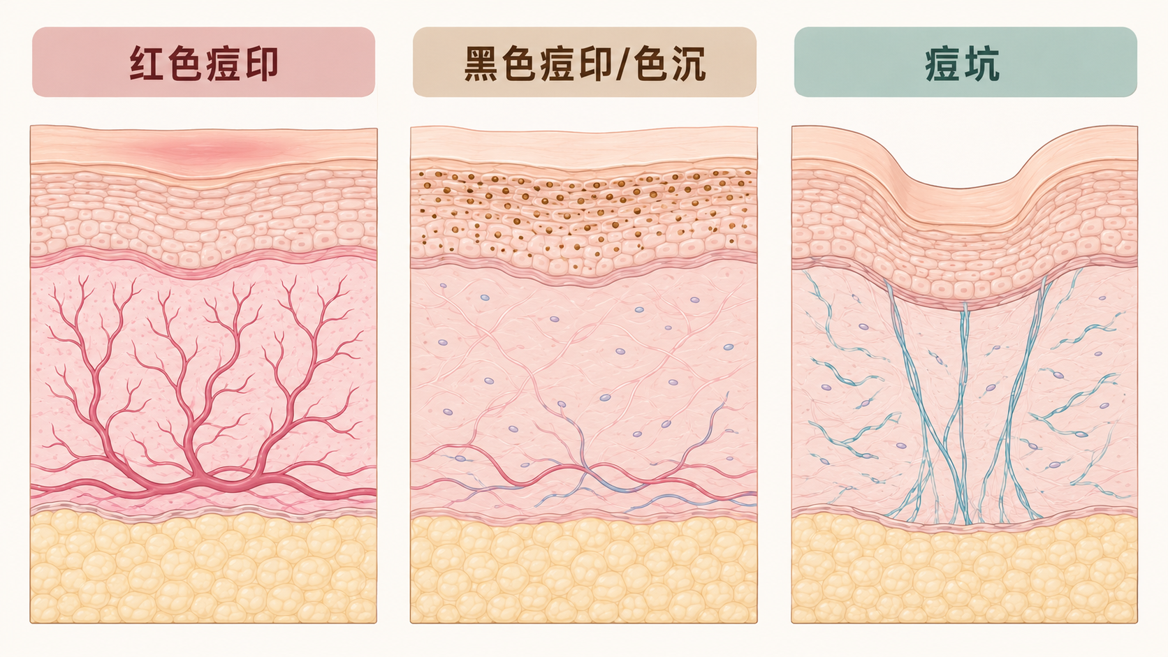 痘坑痘印區分