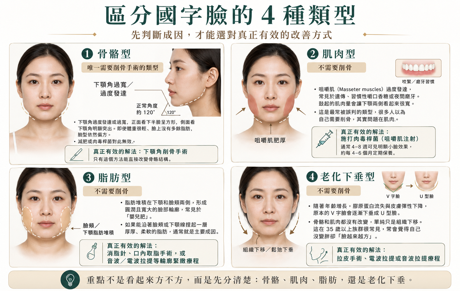 國字臉的 4 種類型